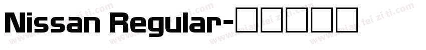 Nissan Regular字体转换